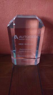 Prix du meilleur auteur de solutions sur les forums Autodesk France